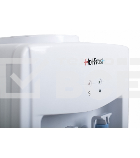Кулер для воды Hotfrost V118E, верхняя загрузка, нагрев 90 °С, охлаждение 15 °С, белый
