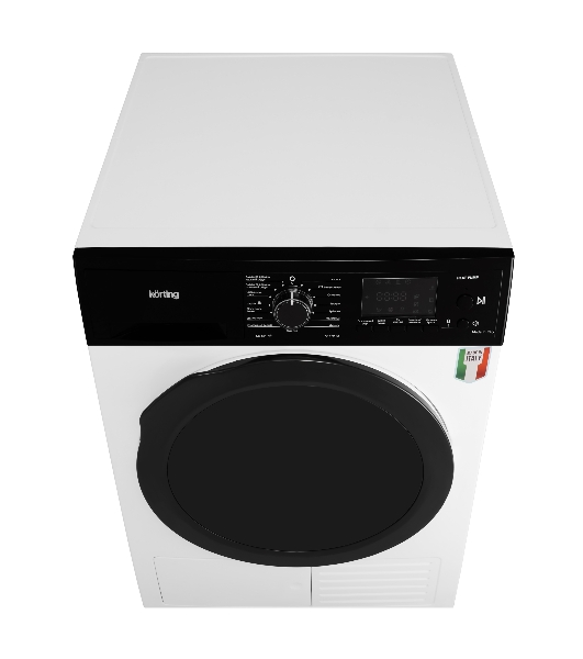 Сушильная машина Korting KD 69 IHP белый, 9 кг, сушка - тепловой насос, программ - 15, 59.6 x 85 x 64 см