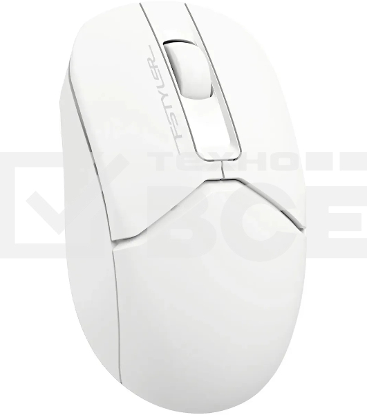Мышь беспроводная A4Tech Fstyler FB12S белый, 1200 dpi, радиоканал, Bluetooth, USB, кнопки - 2