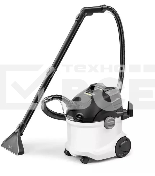 Пылесос моющий Karcher SE 5 *EU [1.081-230.0] белый/черный, 1000 Вт, уборка сухая/влажная, пылесборник контейнер/мешок, 4 л