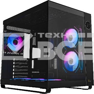 Корпус  Ocypus Iota C70 BK ARGB ATX / win / black / 6 ARGB fans / no PSU / Tempered Glass