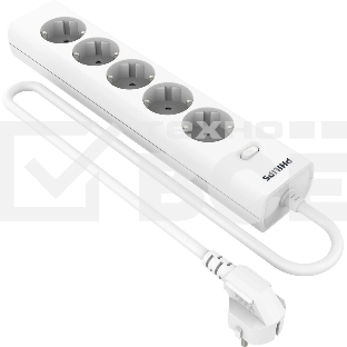 Сетевой фильтр Philips CHP2155WB/51, 3м, 5 розеток, белый