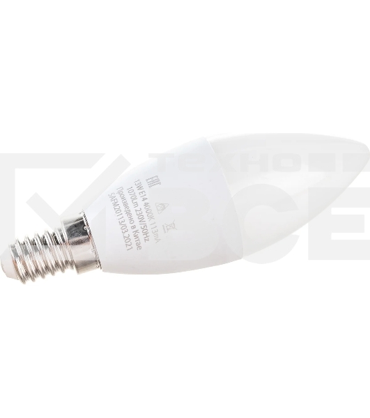 Лампа светодиодная Saffit SBC3713 (55164) 13 вт Е14 белый матовая свеча