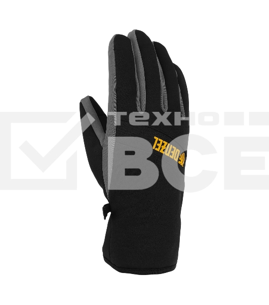 Перчатки универсальные Denzel 68089 двойные, работа с сенсорным экраном, размер 8