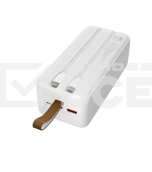 Портативный аккумулятор MORE CHOICE (4620202552846) PB59-40 40000mAh 1USB+1Type-C+1micro USB 3.0A 22.5W PD20WP, белый