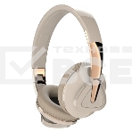 Наушники беспроводные накладные MORE CHOICE (4610196405235) HW33 бежевый, фото8