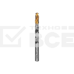 Сверло спиральное по металлу Denzel 12 x 151мм, Р6М5, Golden Tip, многогранная заточка, фото 1