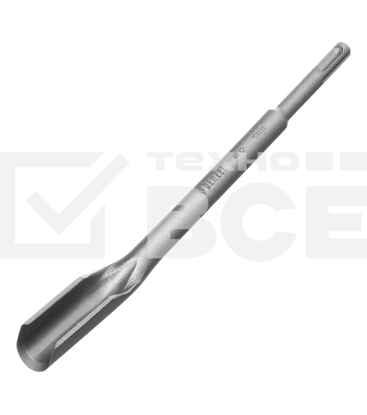 Зубило Denzel канальное, 14 х 22 х 250 мм, 40Cr, SDS PLUS