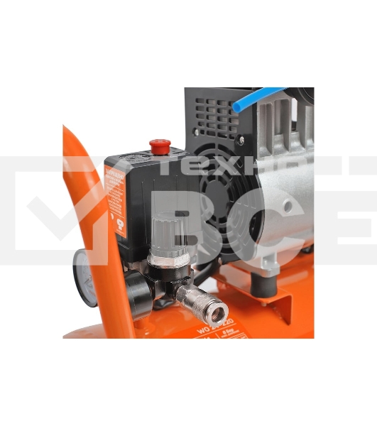 Компрессор поршневой безмасляный Patriot WO 24-220, 200 л/мин, 8 бар, 1250 Вт, 24 л, быстросъемный 1/4'