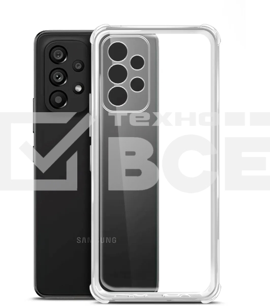 Чехол (клип-кейс) BoraSCO для Samsung Galaxy A33 Bumper Case прозрачный (70186)
