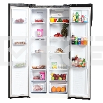 Холодильник Hyundai CS4505F черная сталь двухкамерный Side by Side 271/165л морозилка сбоку, фото14