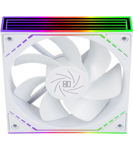 Кулер для корпуса Thermalright TL-M12RW Reverse (124x120x25mm, 4-pin PWM, ARGB, 42.6CFM, 23.2dBA, 1500RPM, White)