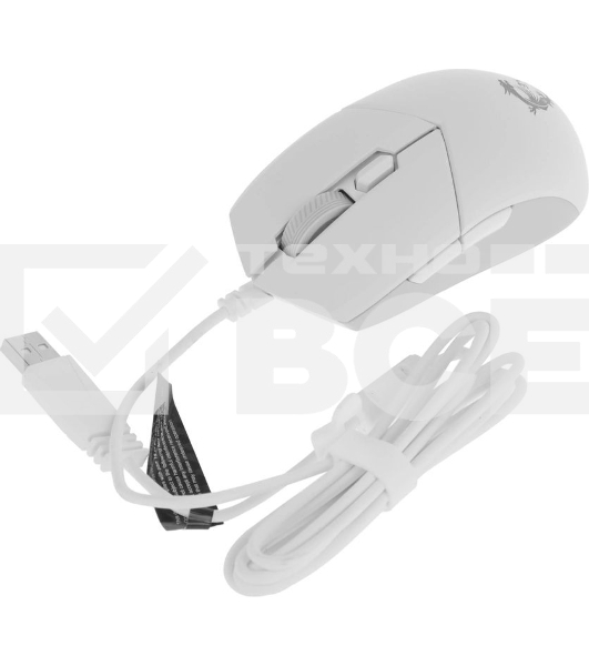 Мышь проводная MSI Clutch GM11 белый, 5000 dpi, USB, кнопки - 6