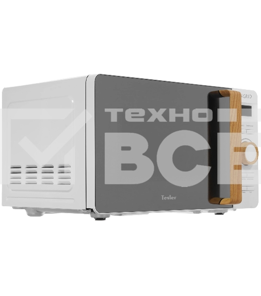 Микроволновая печь Tesler ME-2044 белый/черный, 20 л, 700 Вт, переключатели - кнопки, поворотный механизм