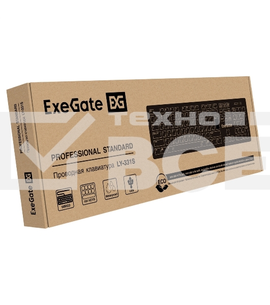Клавиатура ExeGate Professional Standard LY-331S проводная, USB Type-A, чёрный