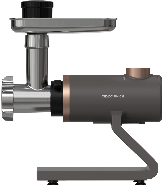 Мясорубка электрическая Topdevice TDMG100 капучиновый, 2000 Вт, 3 кг/мин, реверс, насадки - 7