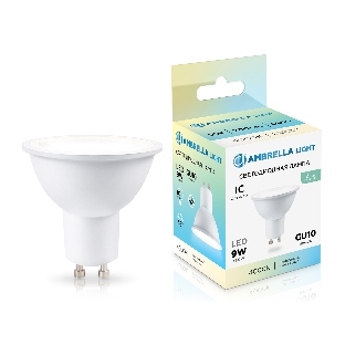 Лампа светодиодная	Ambrella light 190904 LED MR16 9W IC GU10 4000K 175-265V 38°