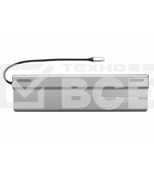 Адаптер VCOM TypeC -->3*USB3.0+2*USB2.0+VGA+RJ45+SD+TF+AUD+HDMI+DP+2*USB3.1 Data+PD<CU4703>