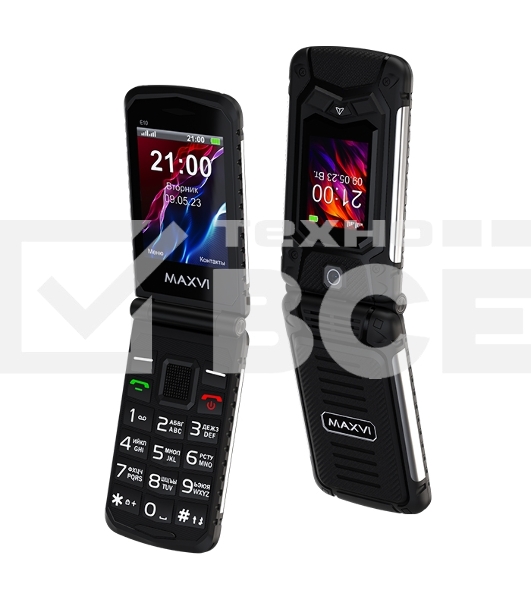 Мобильный телефон Maxvi E10 черный