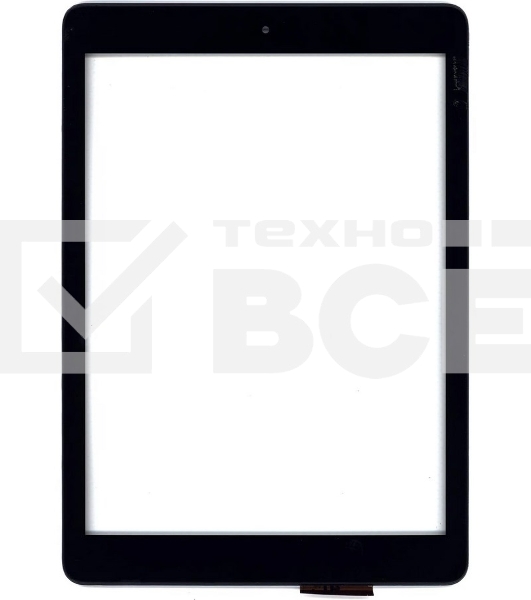 Сенсорное стекло (тачскрин) для Irbis TX97. черное с рамкой
