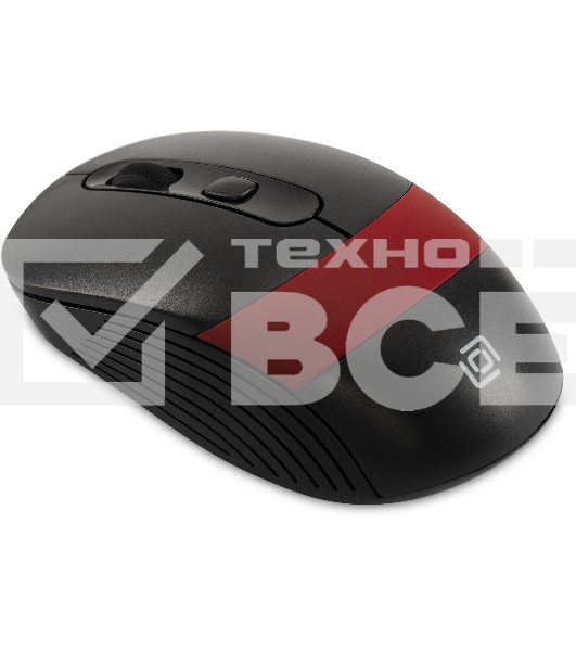Мышь беспроводная Oklick 310MW черный/красный, 3200 dpi, радиоканал, USB, кнопки - 4