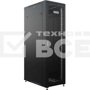Шкаф серверный NTSS Премиум (NTSS-R42U60120PD/PDD-BL) напольный 42U 600x1200мм пер.дв.перфор. металл 900кг серый 1110мм 150кг IP20 металл