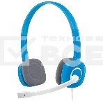 Наушники с микрофоном Logitech H150 синий/белый 1.8м накладные оголовье (981-000454), фото 1