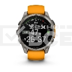 Смарт-часы Garmin Fenix 8 AMOLED Sapphire титановый серый, оранжевый 47мм, фото8