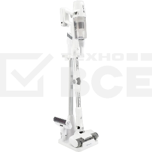 Пылесос вертикальный Polaris CyclonicPRO PVCS 4050 белый, питание от аккумулятора, 180 Вт, уборка сухая/влажная, пылесборник 0.4 л