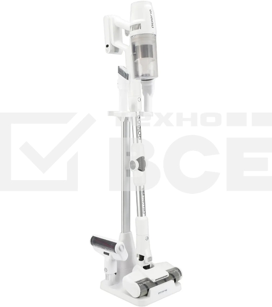 Пылесос вертикальный Polaris CyclonicPRO PVCS 4050 белый, питание от аккумулятора, 180 Вт, уборка сухая/влажная, пылесборник 0.4 л