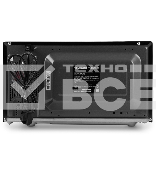 Микроволновая печь Hyundai HYM-D3033 черный, 20 л, 700 Вт, переключатели - кнопки/электронный поворотный механизм