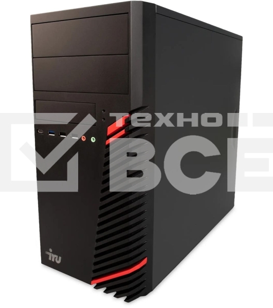 Компьютер ПК IRU Home 310H6SE MT i3 12100 (3.3) 8Gb SSD512Gb UHDG 730 Free DOS GbitEth 400W черный (1994640)