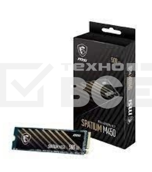 Накопитель SSD MSI SPATIUM M450, 1Tb, PCIe 4.0 x4, M.2 2280, NVMe, R/W 3400/2400
