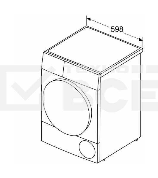 Сушильная машина Bosch WTH83V0LSN кл.энер.:A++ макс.загр.:8кг белый