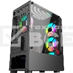 Компьютерный корпус Bloody BD-CC102F черный без БП mATX 2x120mm 2xUSB2.0 1xUSB3.0 audio bott PSU, фото7