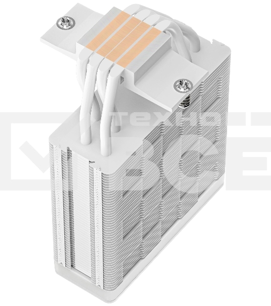 Кулер для процессора DEEPCOOL AG400 WH ARGB V2 белый 120мм алюминий+медь 2100rpm 31.6db 4-pin 220W 152мм