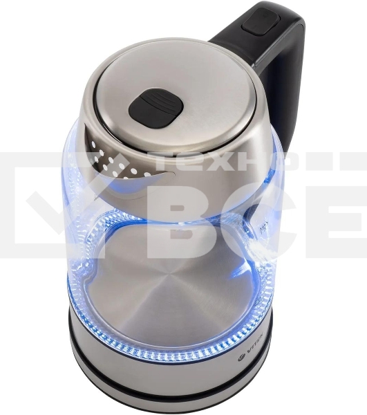 Чайник электрический Vitek VT-7043 1.7л. 2200Вт разноцветный корпус: стекло
