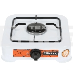 Плита настольная газовая Centek CT-1520 (белый), 1 конфорка, сменная форсунка баллон/магистраль, фото 1