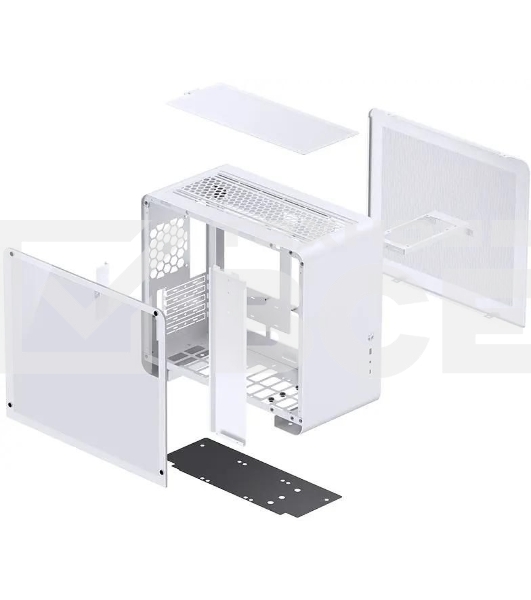 Корпус без блока питания JONSBO U4 Mini, Mini-Tower, TG, no fan, 1xUSB-A 3.0 + 1xUSB-C 3.2, mATX, mITX White