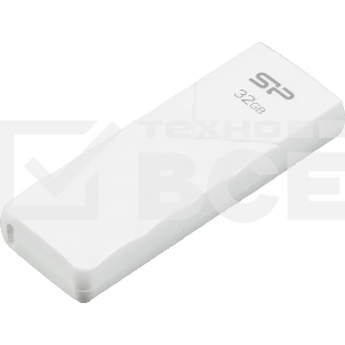 Флешка USB Silicon Power R/W 32Gb Ultima U03 SP032Gb,UF2U03V1W USB 2.0 белый