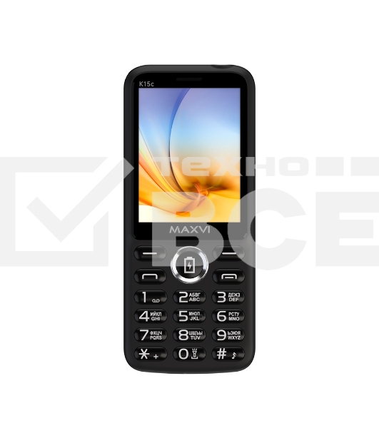 Мобильный телефон Maxvi K15c черный