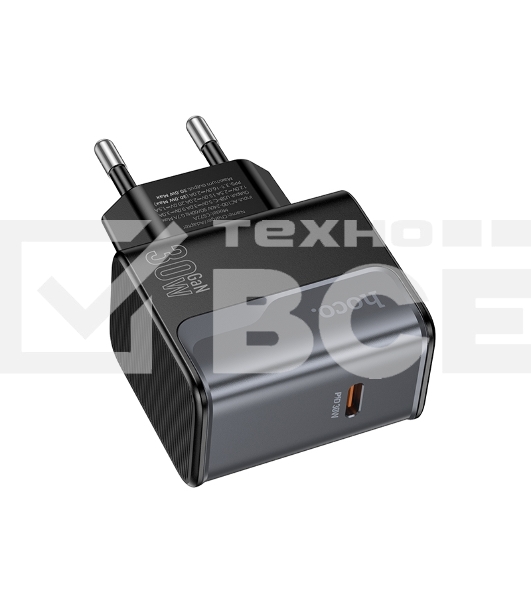 Сетевое зарядное устройство HOCO CS72A 1Type-C PD30W Midnight черный