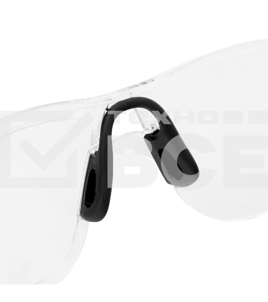 Очки защитные Denzel открытые, поликарбонатные, прозрачная линза