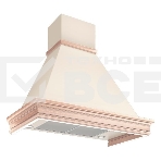 Вытяжка каминная Elikor Вилла Валенсия 90П-650-П3Д топленое молоко/дуб, 90 см, 650 куб. м/ч, 60 дБ, фото 1
