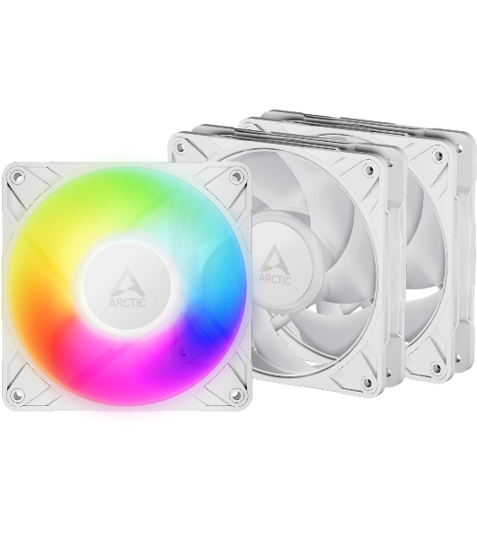 Вентилятор корпусной ARCTIC P12 Pro A-RGb (White) - 3 Pack- retail (ACFAN00326A)