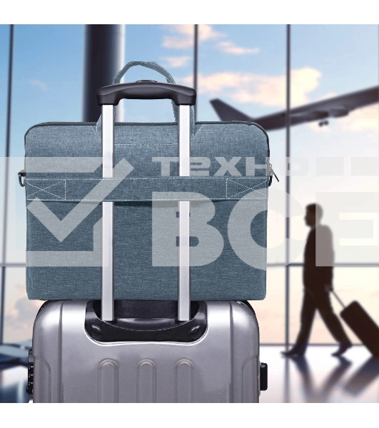 Сумка для ноутбука 15.6' Portcase KCB-165 Grey серый нейлон/полиэстер