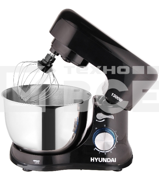 Миксер планетарный Hyundai HYM-S5461 1200 Вт, черный
