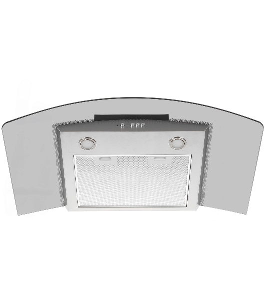 Вытяжка каминная Elikor Аметист 90Н-650-К3Д серебристый, 90 см, 650 куб. м/ч, 54 дБ