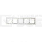 Рамка 5-местная IEK BRITE РУ-5-Бр DECOR 3D-форма белый, фото4