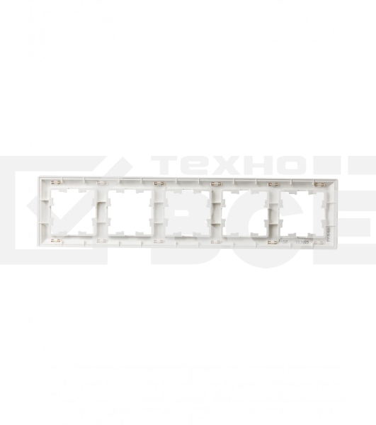 Рамка 5-местная IEK BRITE РУ-5-Бр DECOR 3D-форма белый